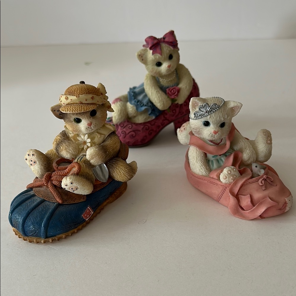Kitty cat figure collection,set of 3